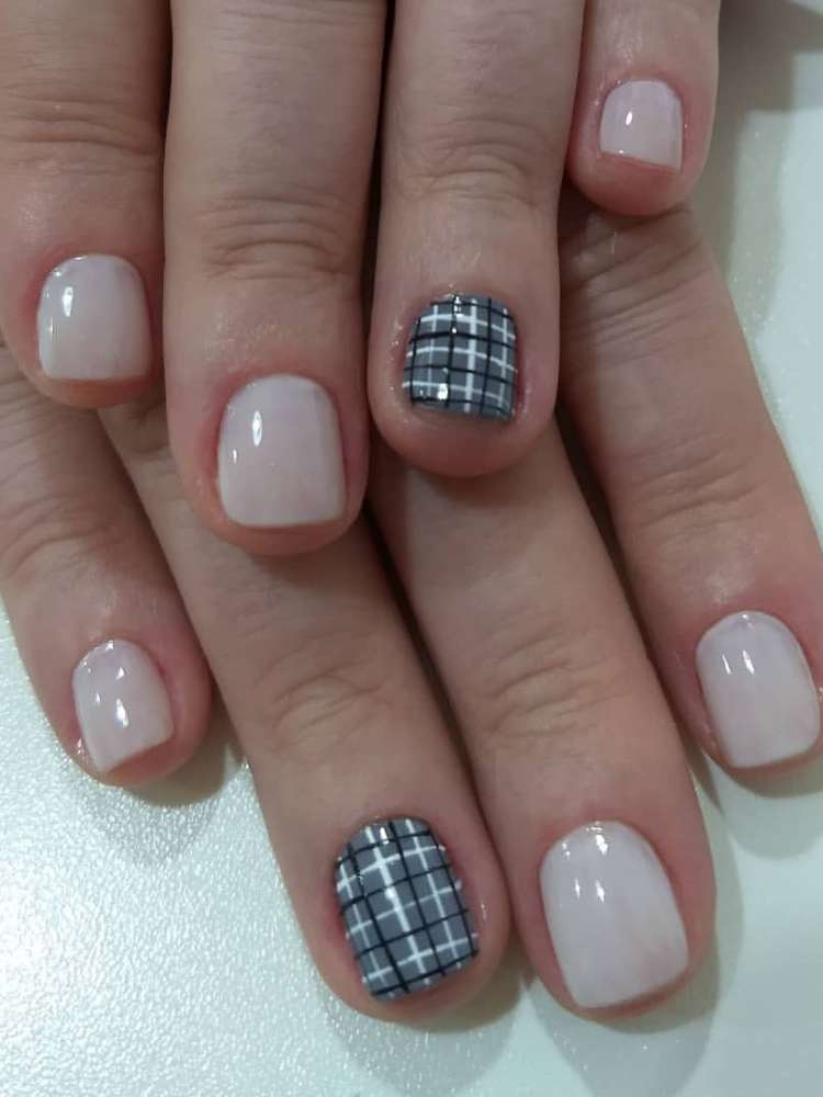 cores de unhas curtas