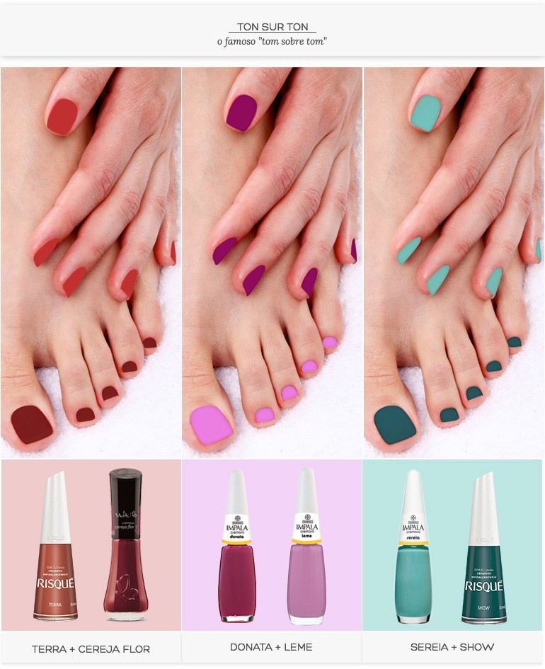 melhores cores esmalte pés