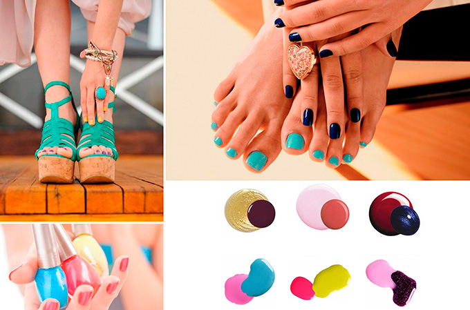 cores para unha do pe