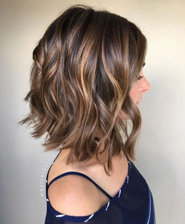 corte bob médio com franja