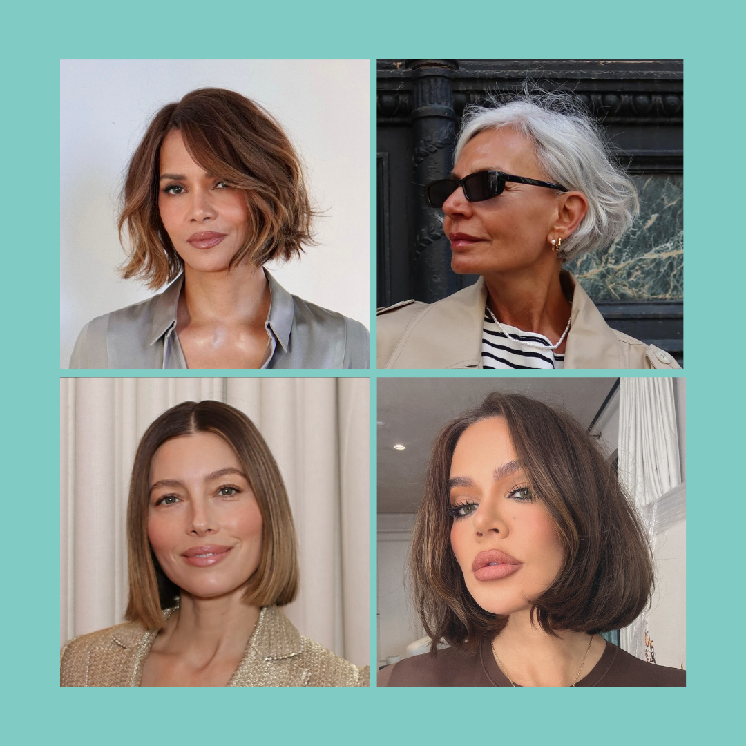 corte bob médio para rejuvenescer