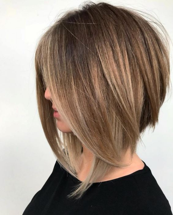 long bob para rosto oval