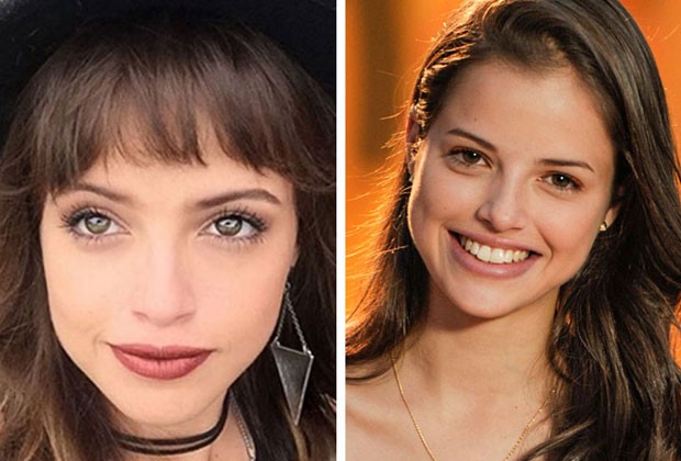 corte com franja para rosto redondo