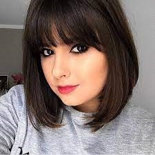 franja cortininha ou lateral para rosto redondo