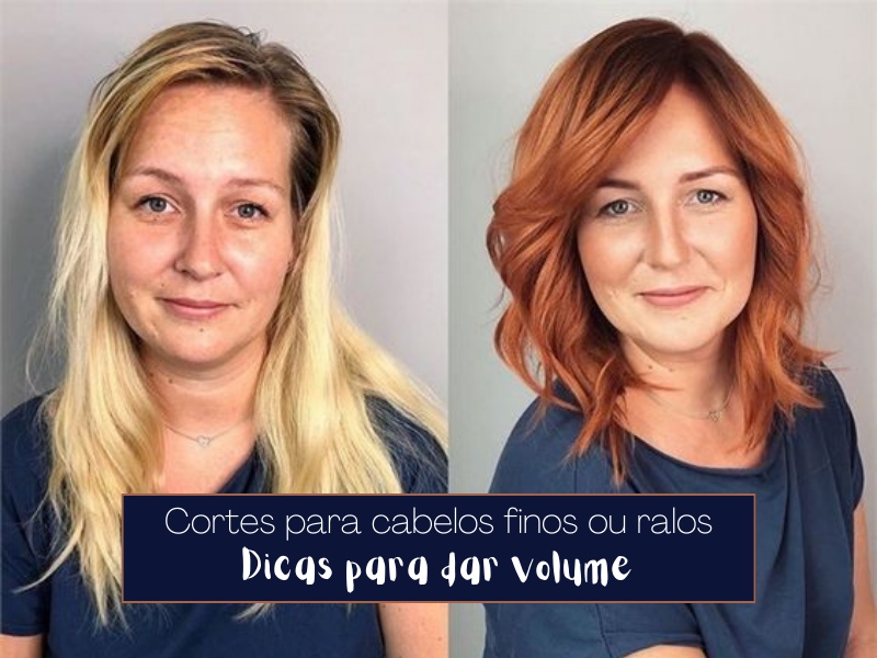 corte em camadas vs blunt cut para volume