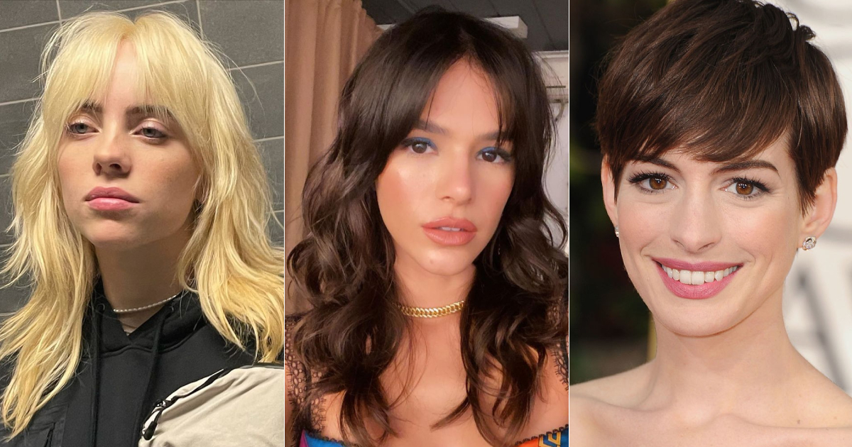 corte de cabelo feminino curtain bangs