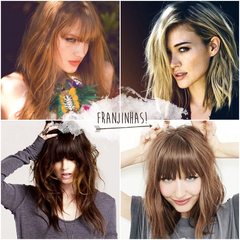 franja cortininha vs franja lateral para cabelo longo