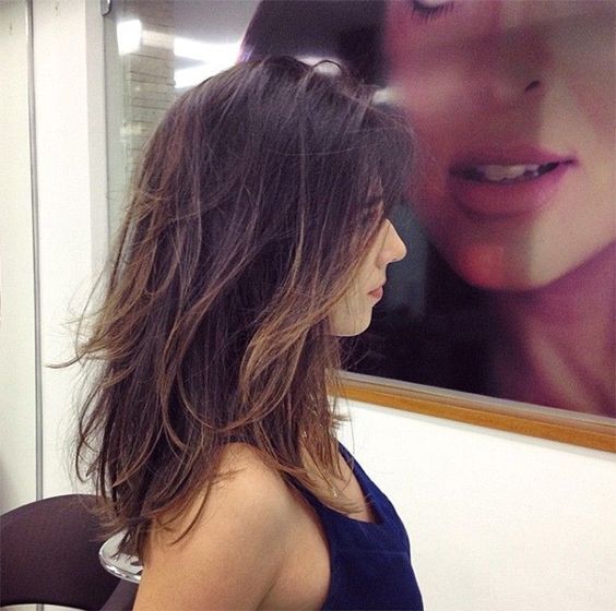 corte médio repicado liso