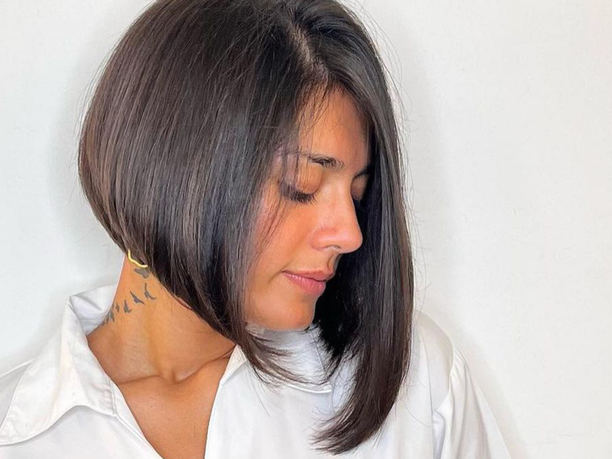 Long Bob Curto com Franja Lateral
