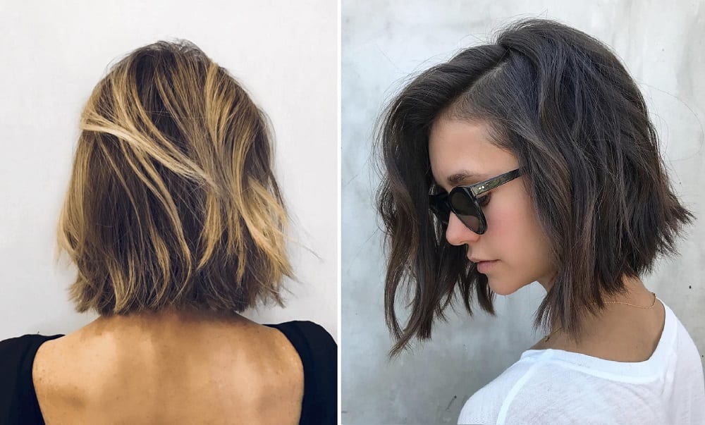 Long Bob Curto com Franja Lateral