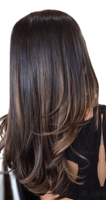 corte shaggy cabelo fino