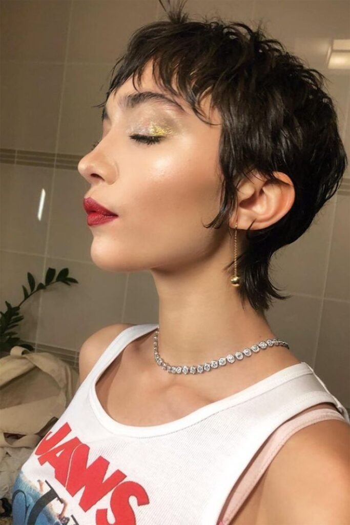 inspiração corte mullet feminino curto