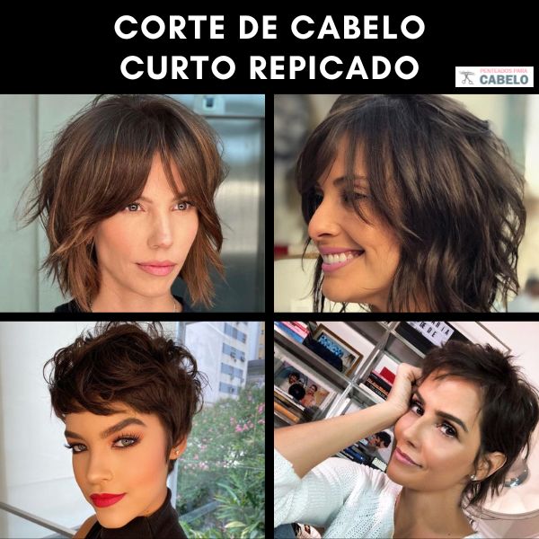 cortes de cabelo em camadas curto