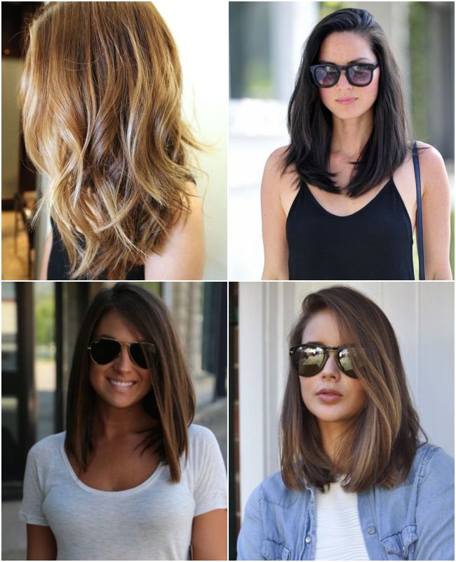 long bob cabelo liso