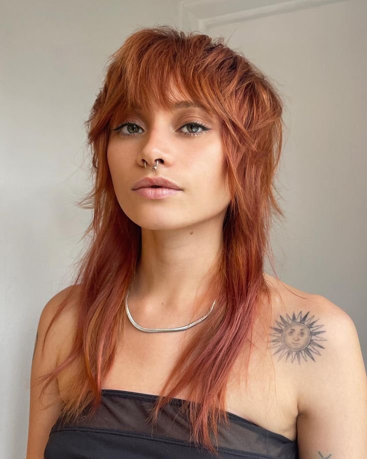 Mullet feminino degradê