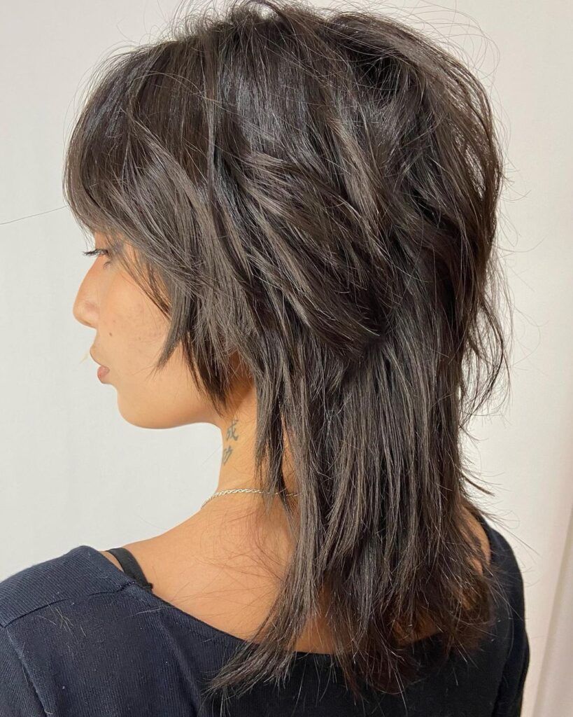 Mullet feminino degradê