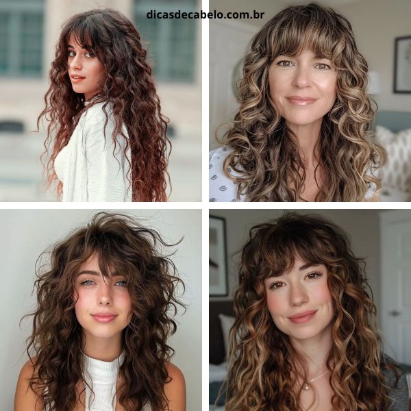 corte em camadas vs corte reto para cabelo ondulado longo