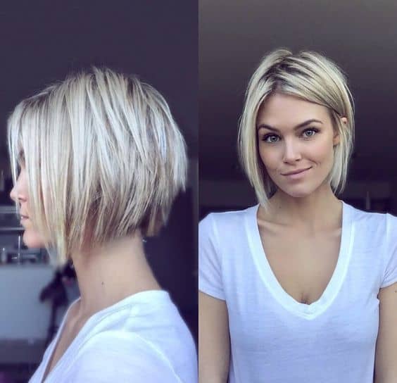 short bob para rosto redondo