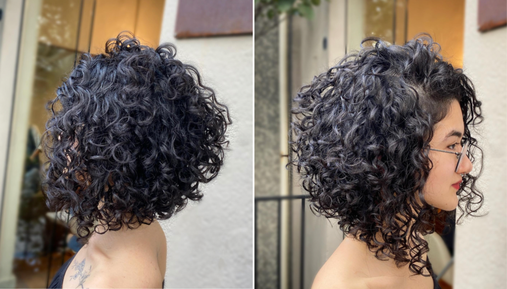tendências corte cabelo cacheado feminino