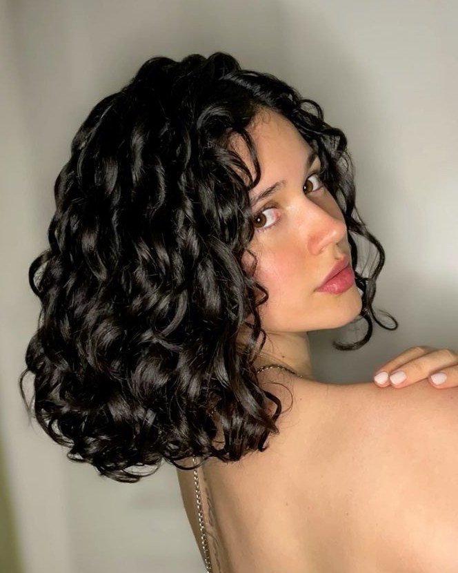 long bob cabelo ondulado