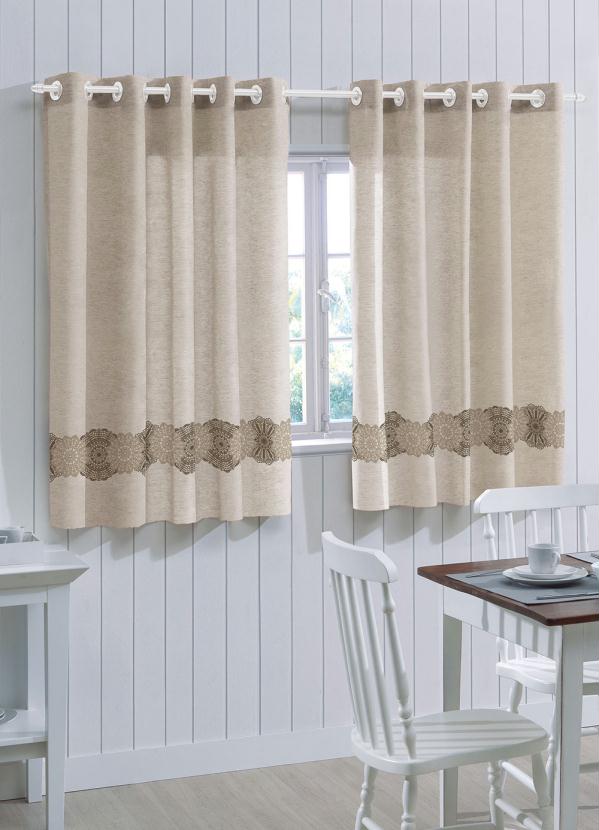 cortina de crochê para cozinha