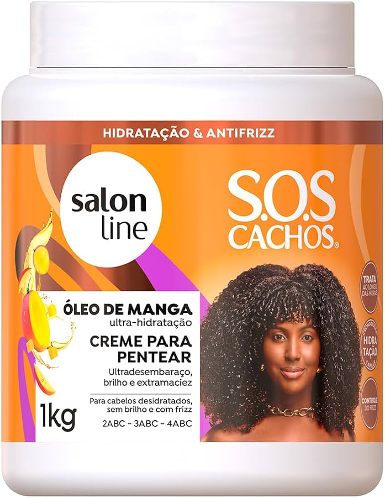 Hidratação profunda para cabelos cacheados