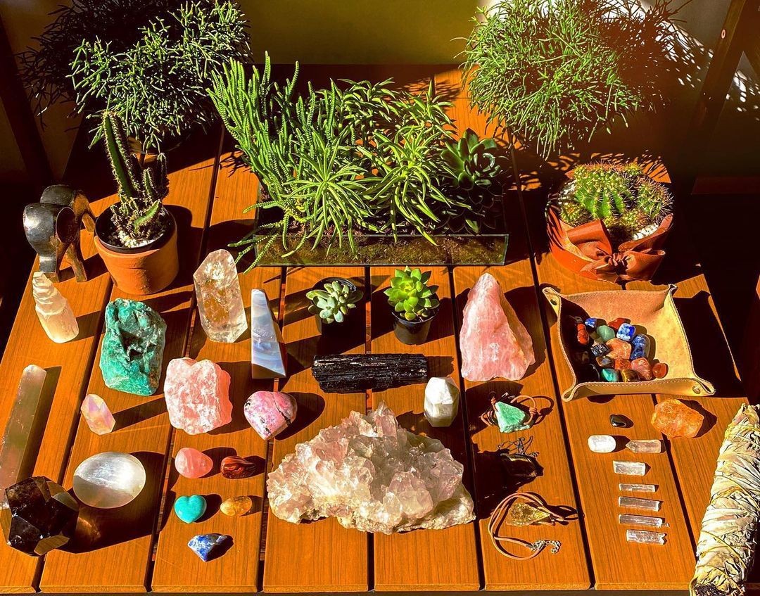 ideias de decoração com cristais naturais