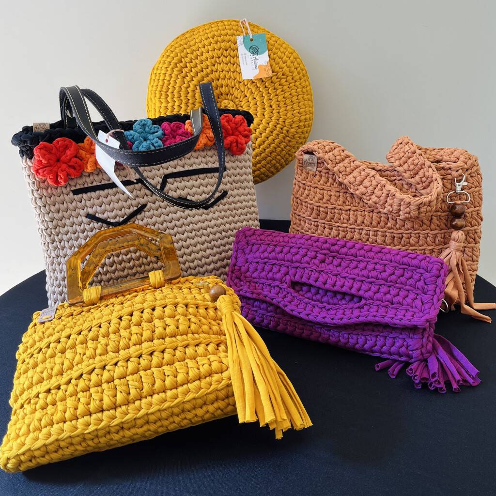 croche com fio de malha