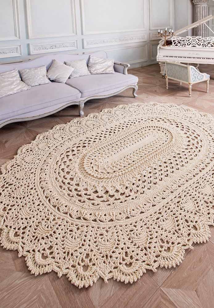 croche com grafico tapetes