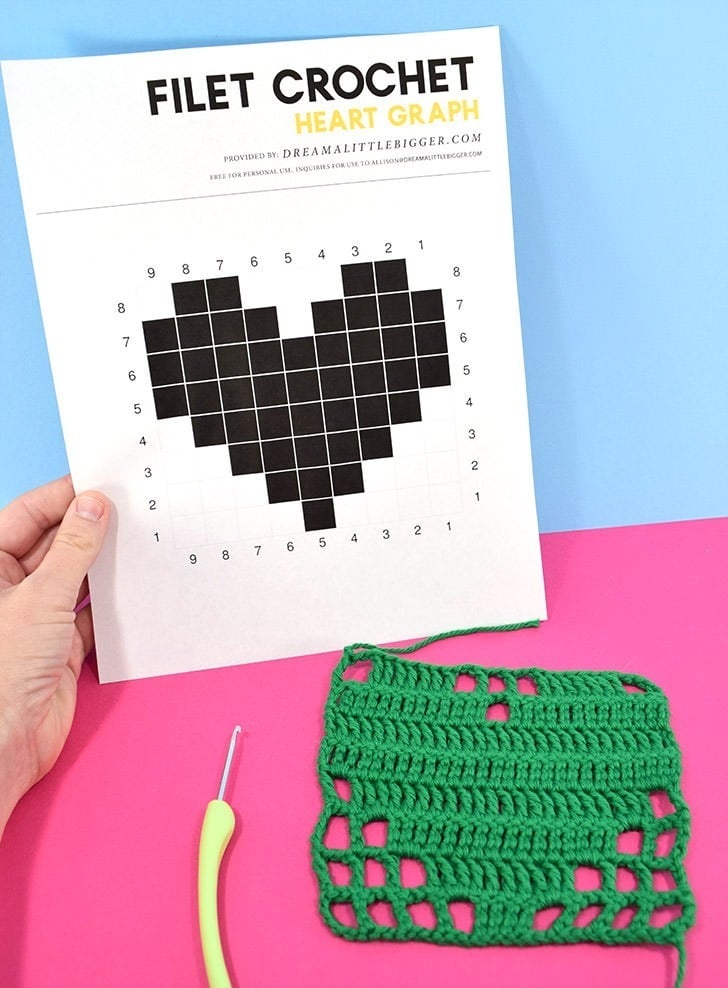 crochet filet graficos
