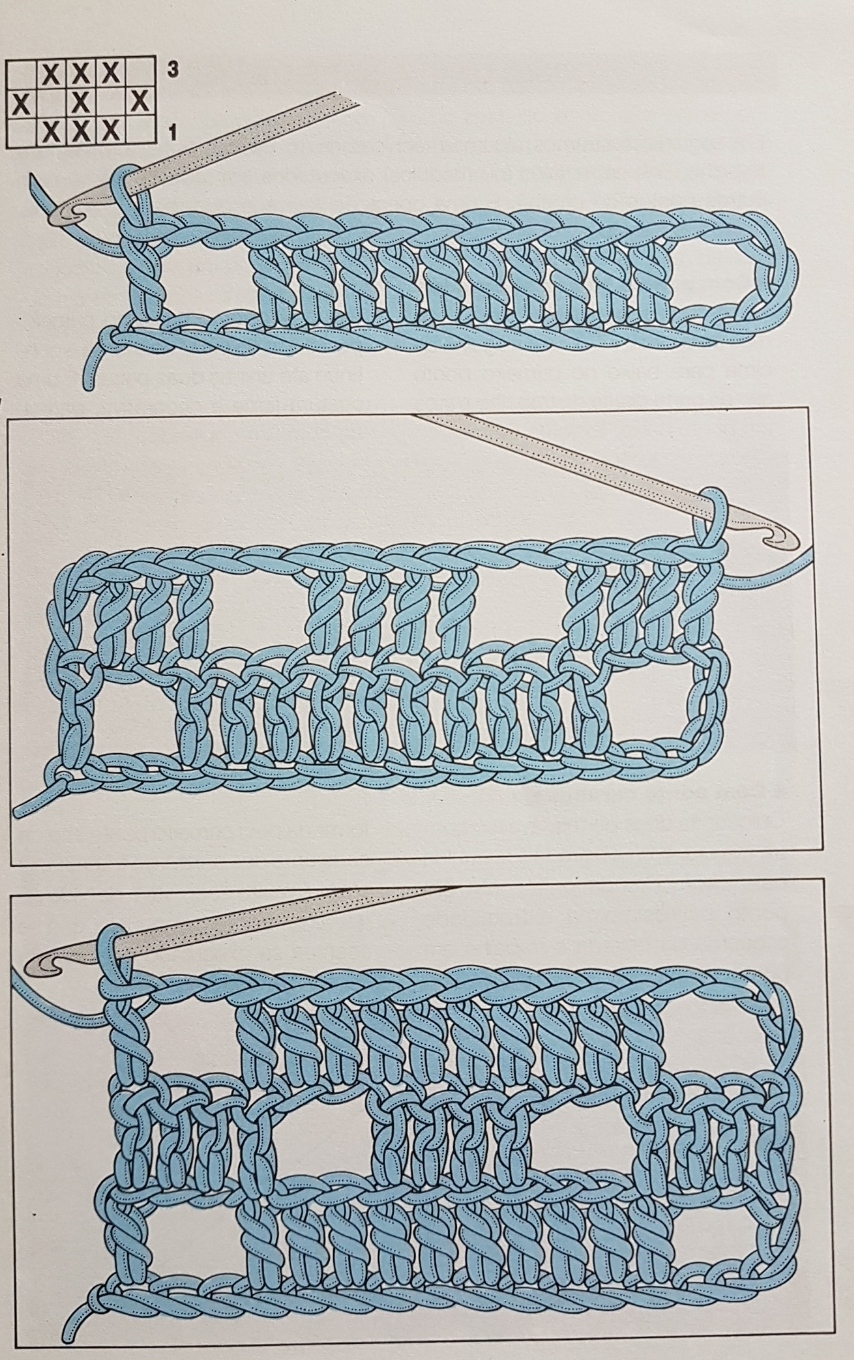 ideias de graficos crochet filet para iniciantes