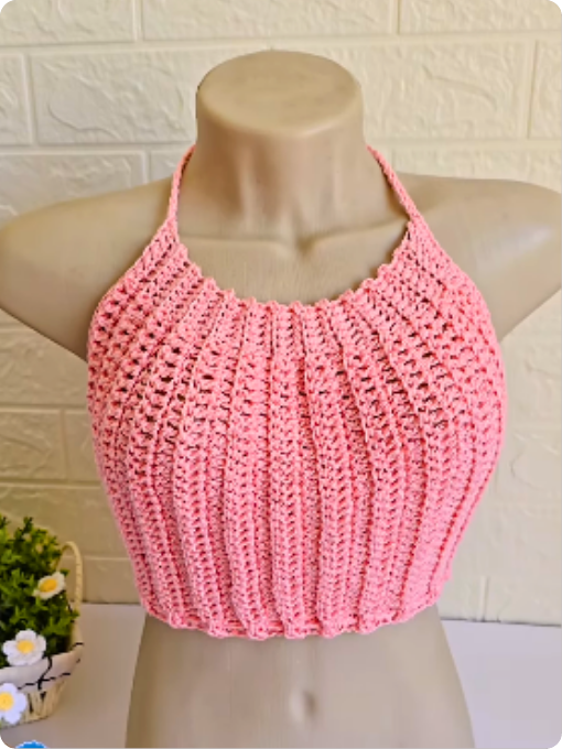 Desvende os Segredos do Cropped de Crochê com Bojo e Ponto V