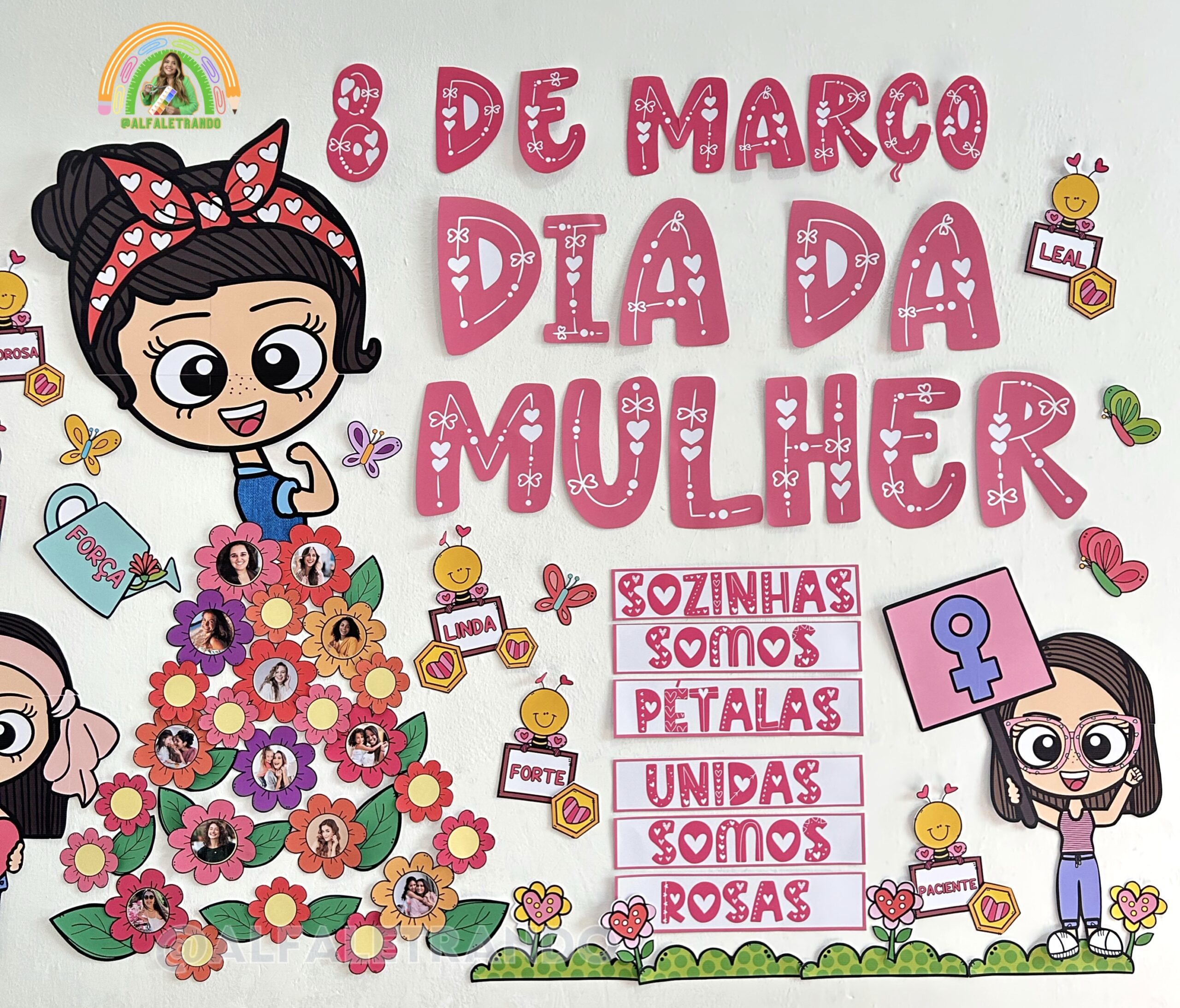 DIY: Decoração Sustentável para o Dia da Mulher em Escolas
