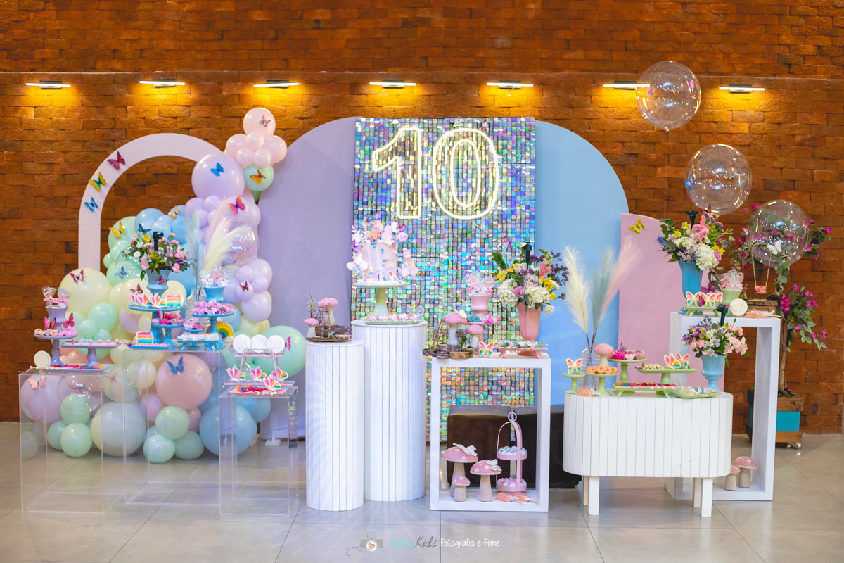 decoração de aniversário de 10 anos