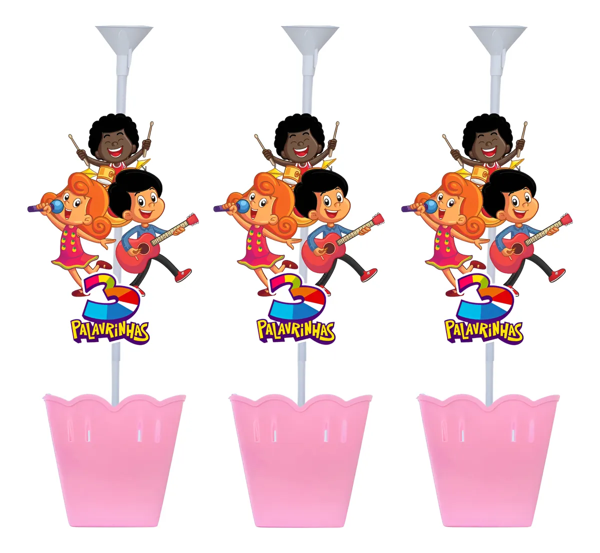 decoração 3 palavrinhas menina