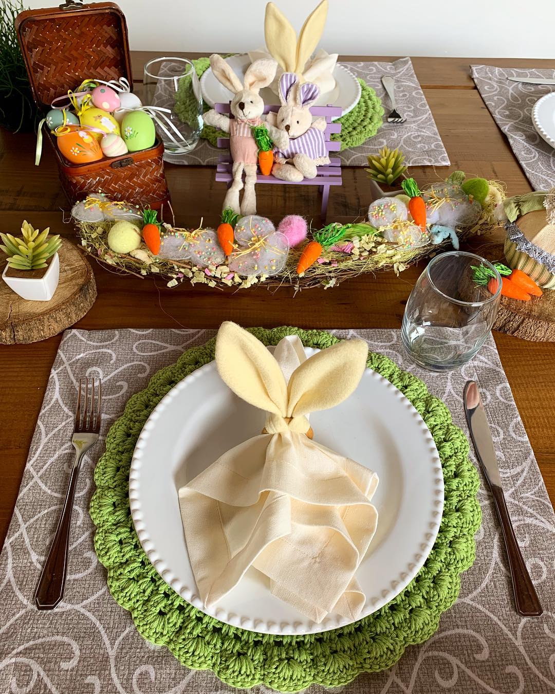 decoração almoço de pascoa