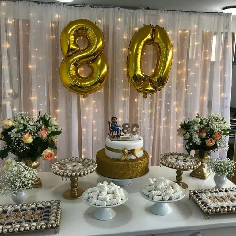 ideias festa 80 anos mulher