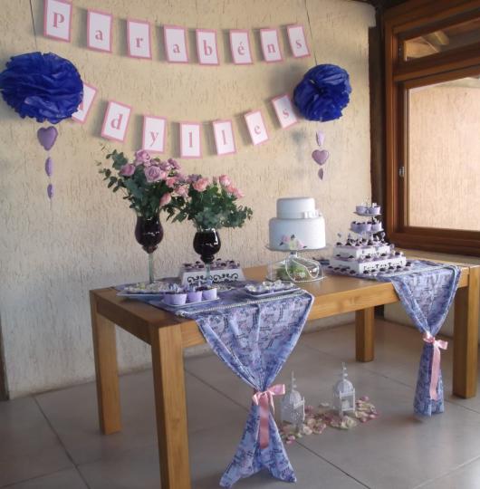 decoração salão festa 80 anos