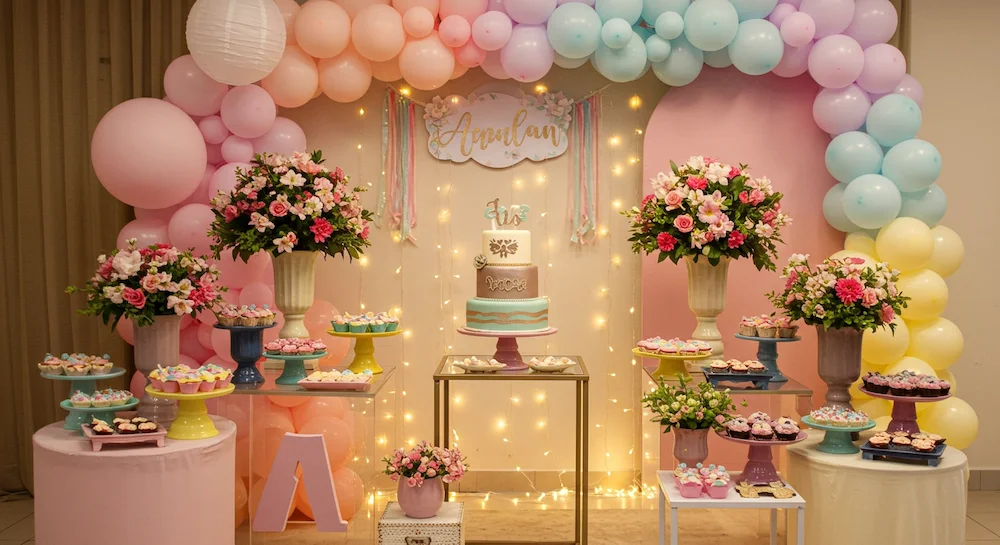 ideias de decoração de aniversário feminino simples e barato