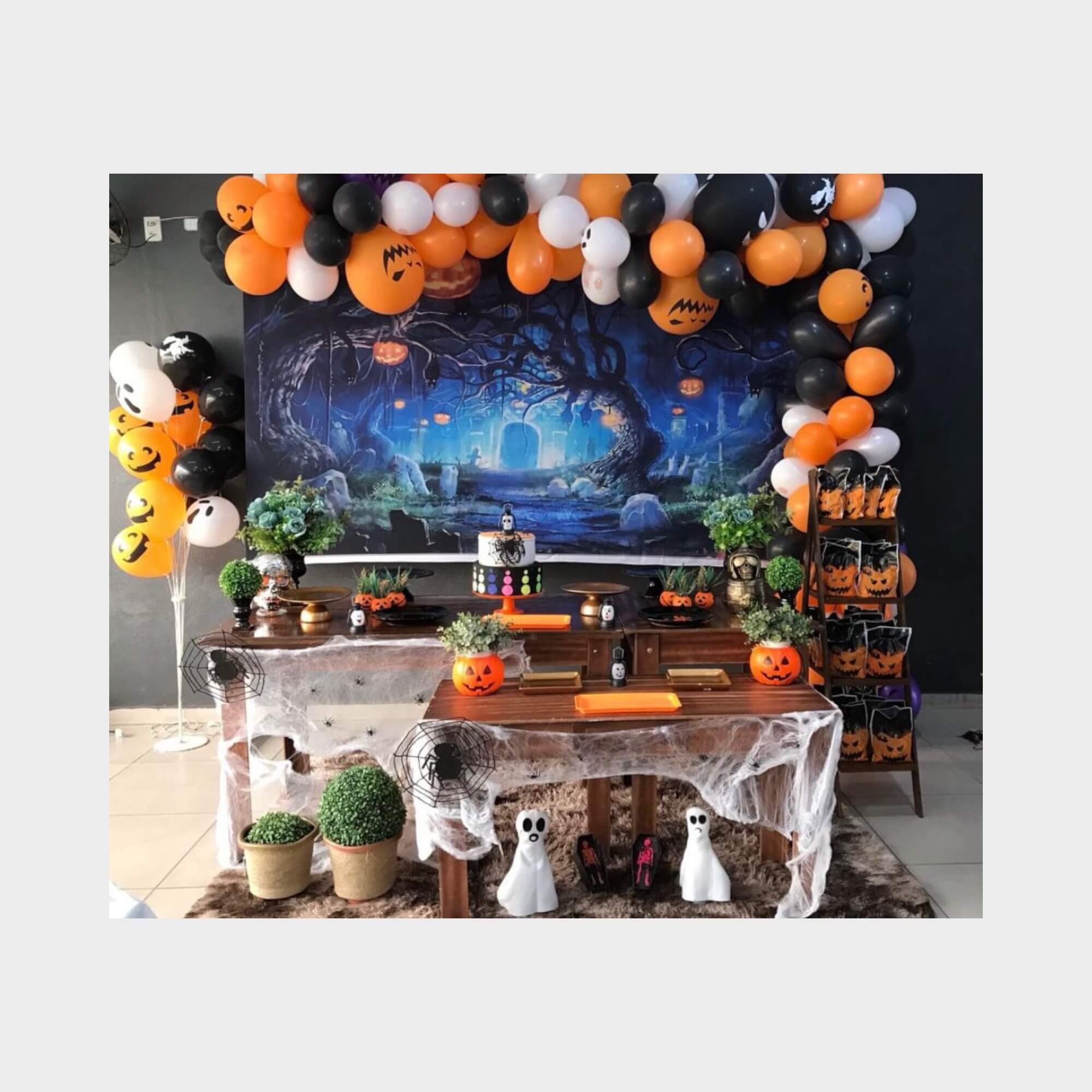 decoração halloween simples