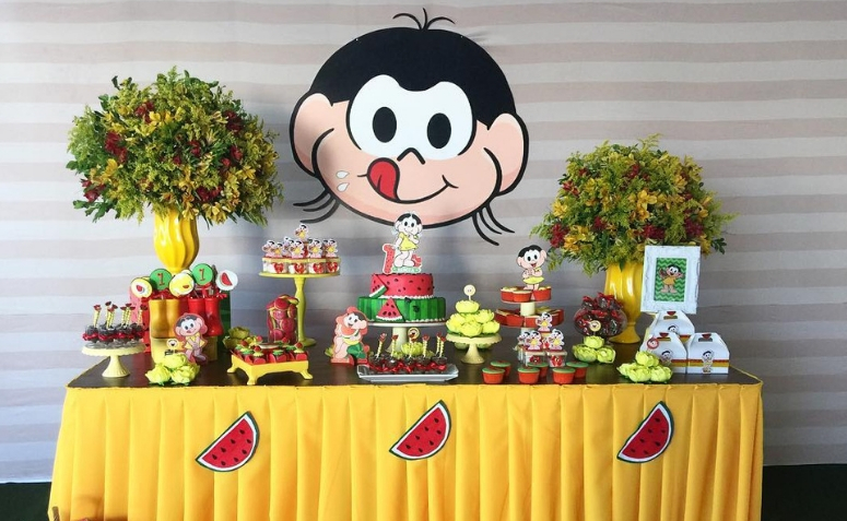 decoração aniversario magali pequena