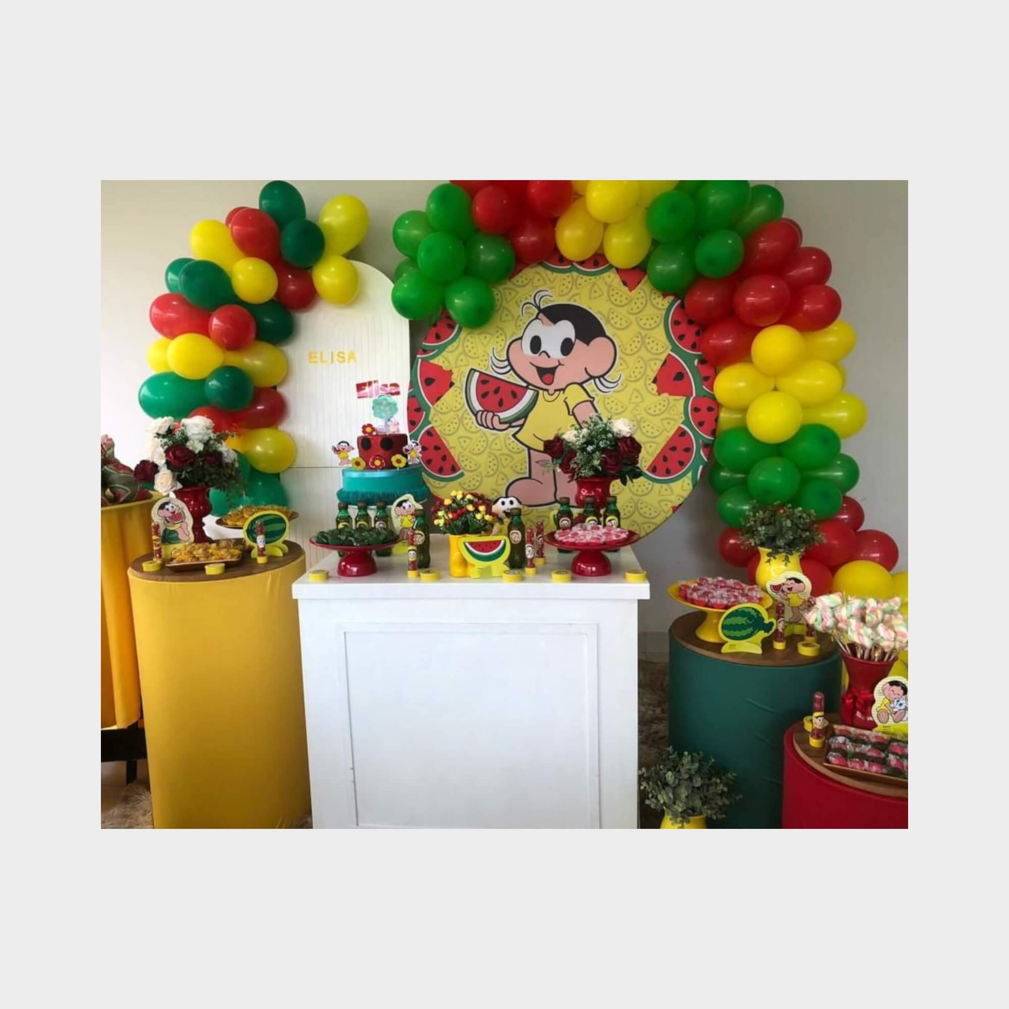 decoração aniversario magali painel