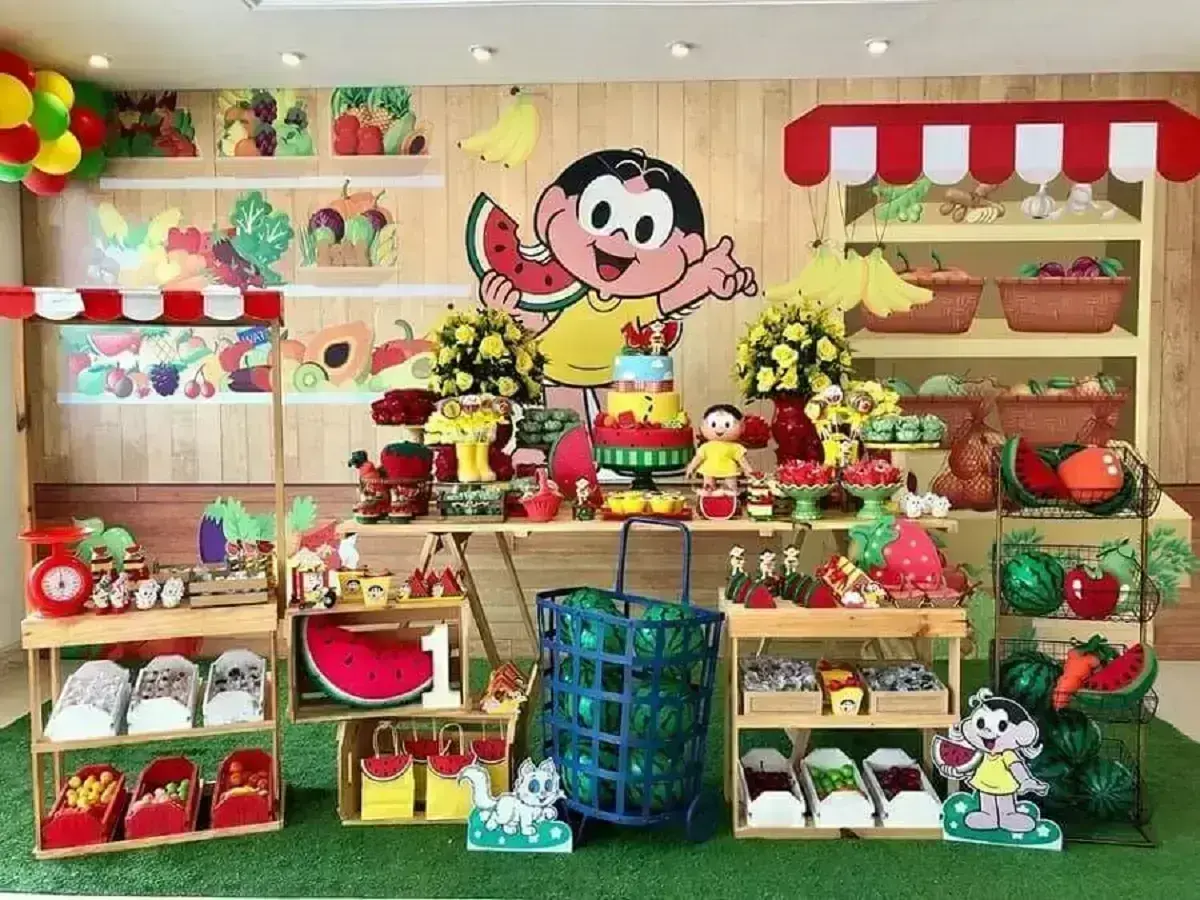 decoração aniversario magali tema melancia