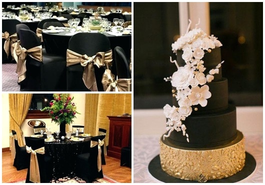 ideias decoracao aniversario preto dourado