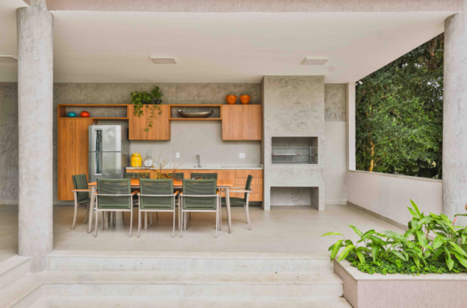 inspiração decoração área gourmet simples e barata