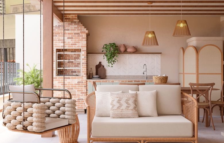 inspiração decoração área gourmet simples e barata