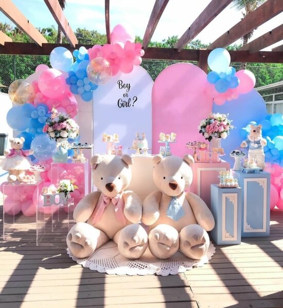 quanto custa decoração chá de bebê menina simples