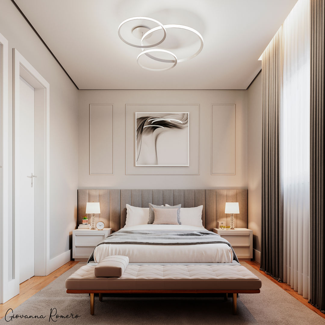 como aplicar boiserie autocolante em quarto de casal