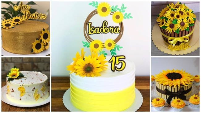 quanto custa um bolo decorado com tema girassol