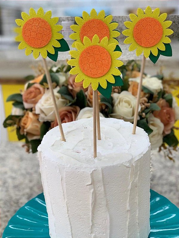 quanto custa um bolo decorado com tema girassol